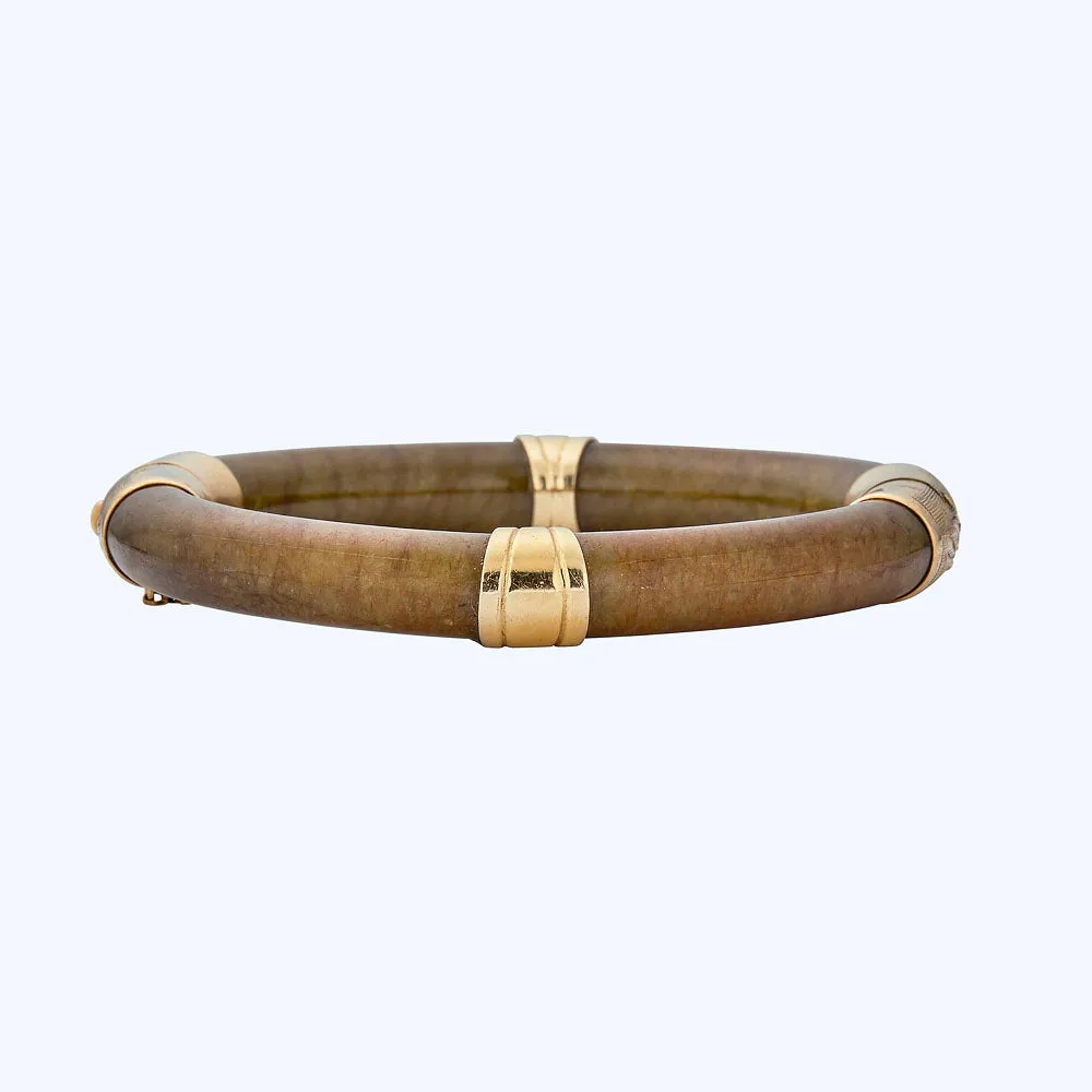 1970s Jade Bangle Bracelet