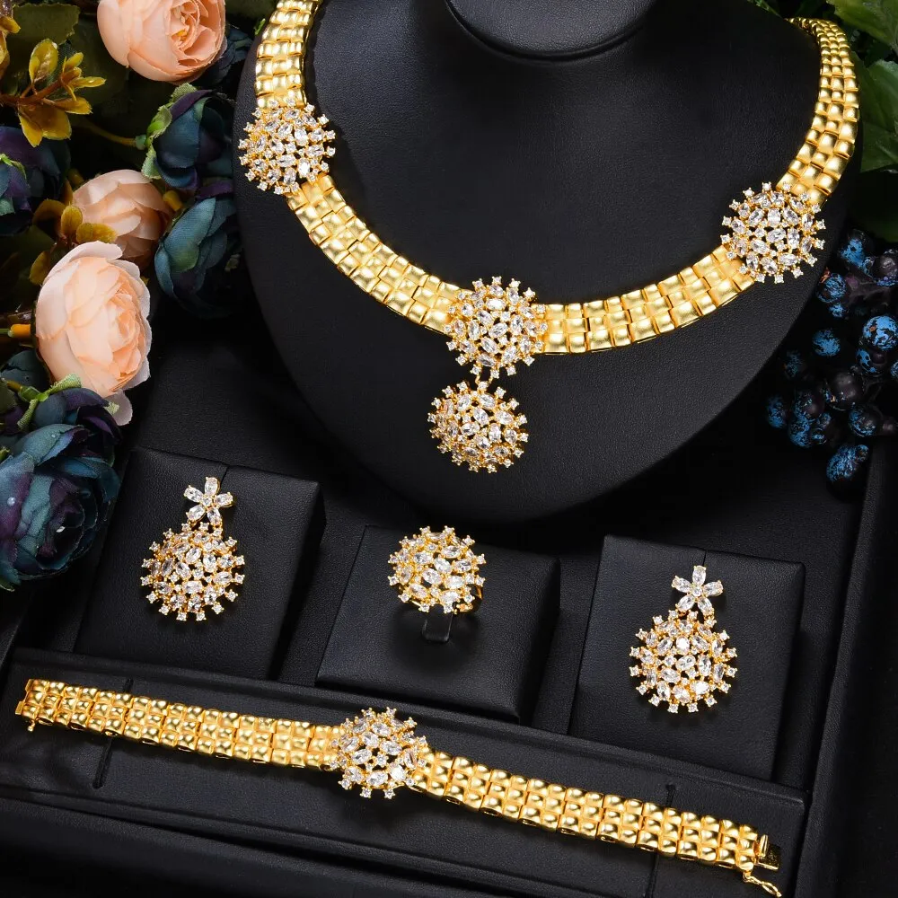 4PCS Jewelry Set