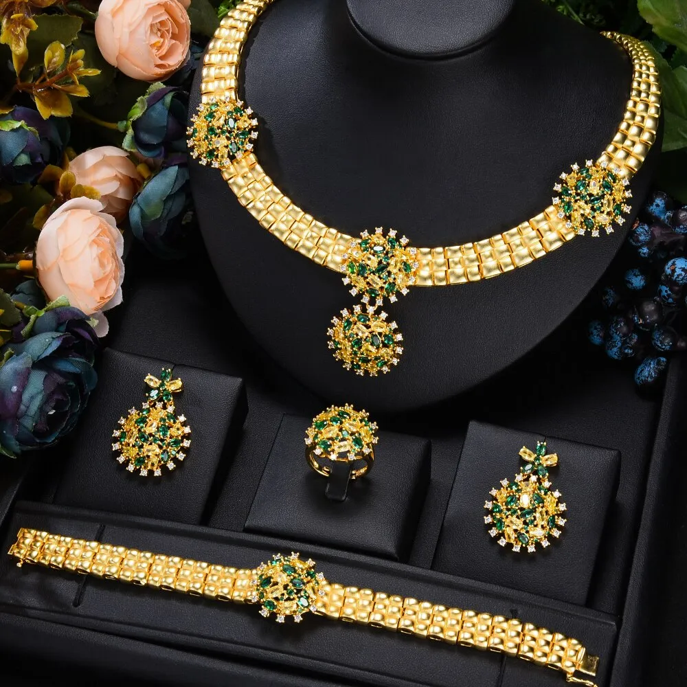 4PCS Jewelry Set