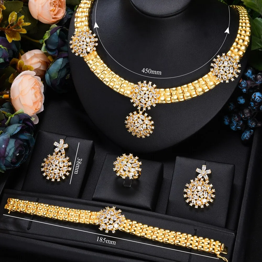 4PCS Jewelry Set