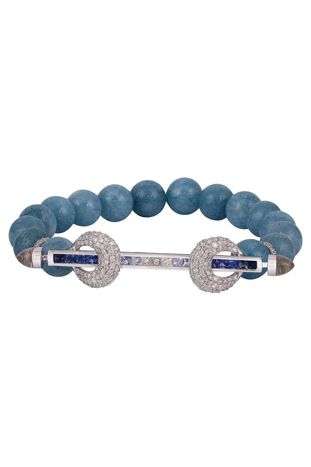 Aquamarine Ombre Chakra Bracelet