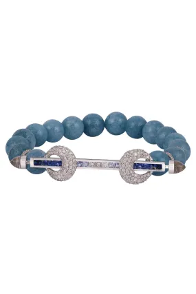 Aquamarine Ombre Chakra Bracelet