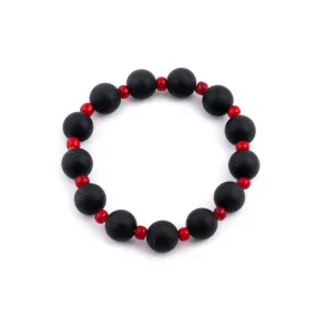 Balanced Onyx Beaded Bracelet