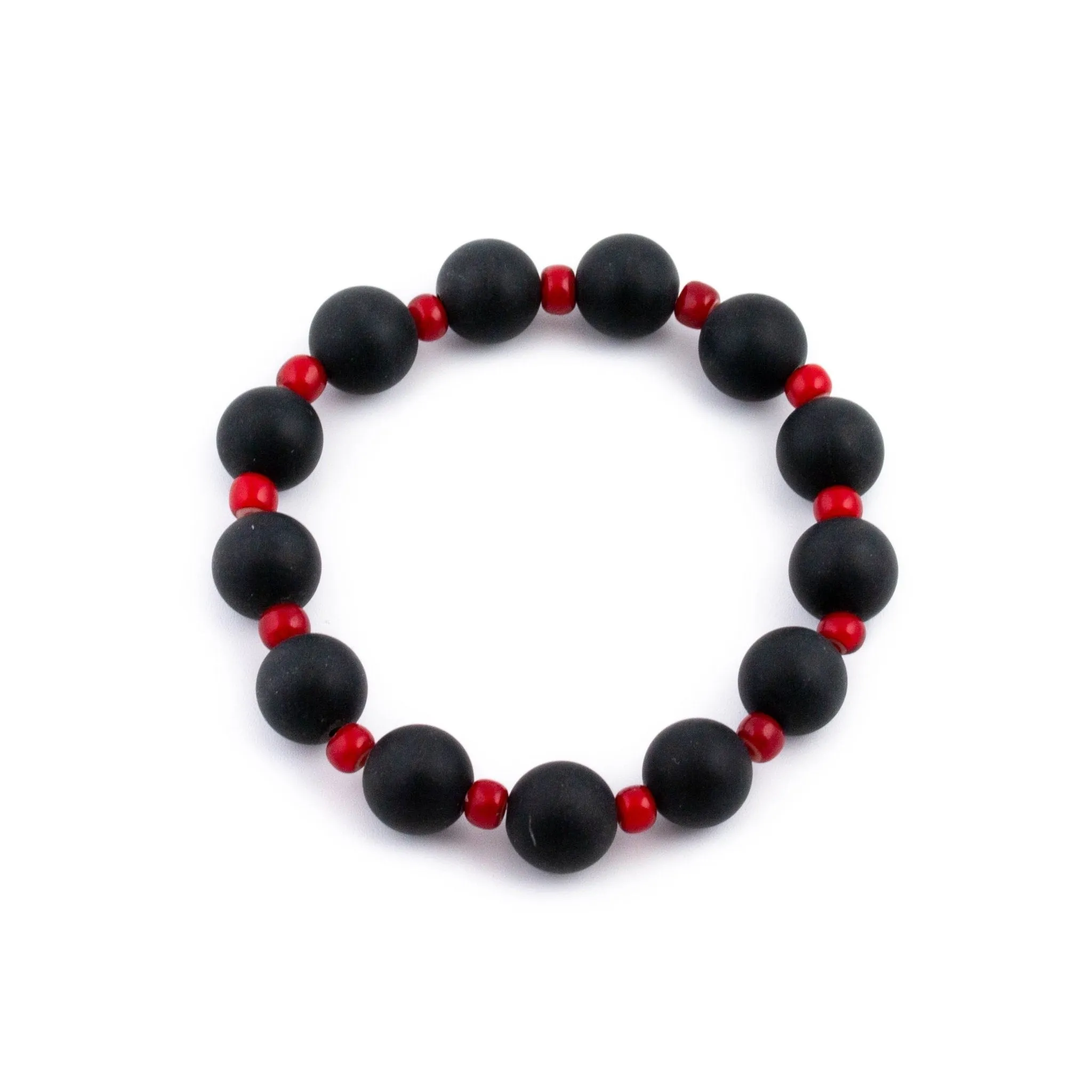 Balanced Onyx Beaded Bracelet