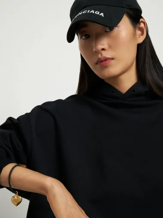 Balenciaga   BB Icon heart brass bracelet 