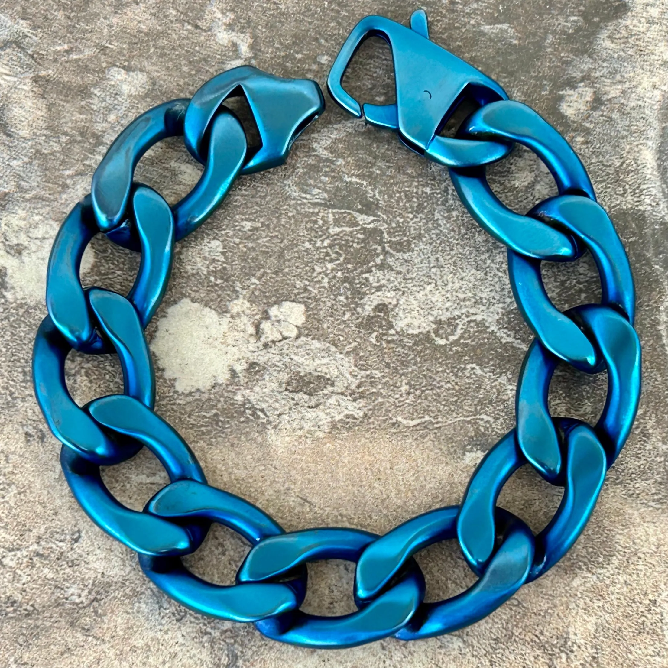 Bracelet Cuban - 3/4" Key West - Blue - CB18