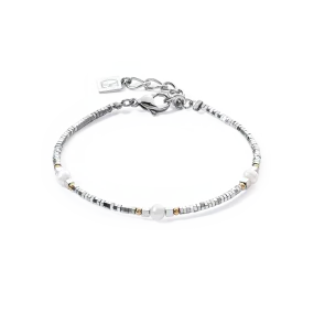 Bracelet Orbit freshwater pearl silver