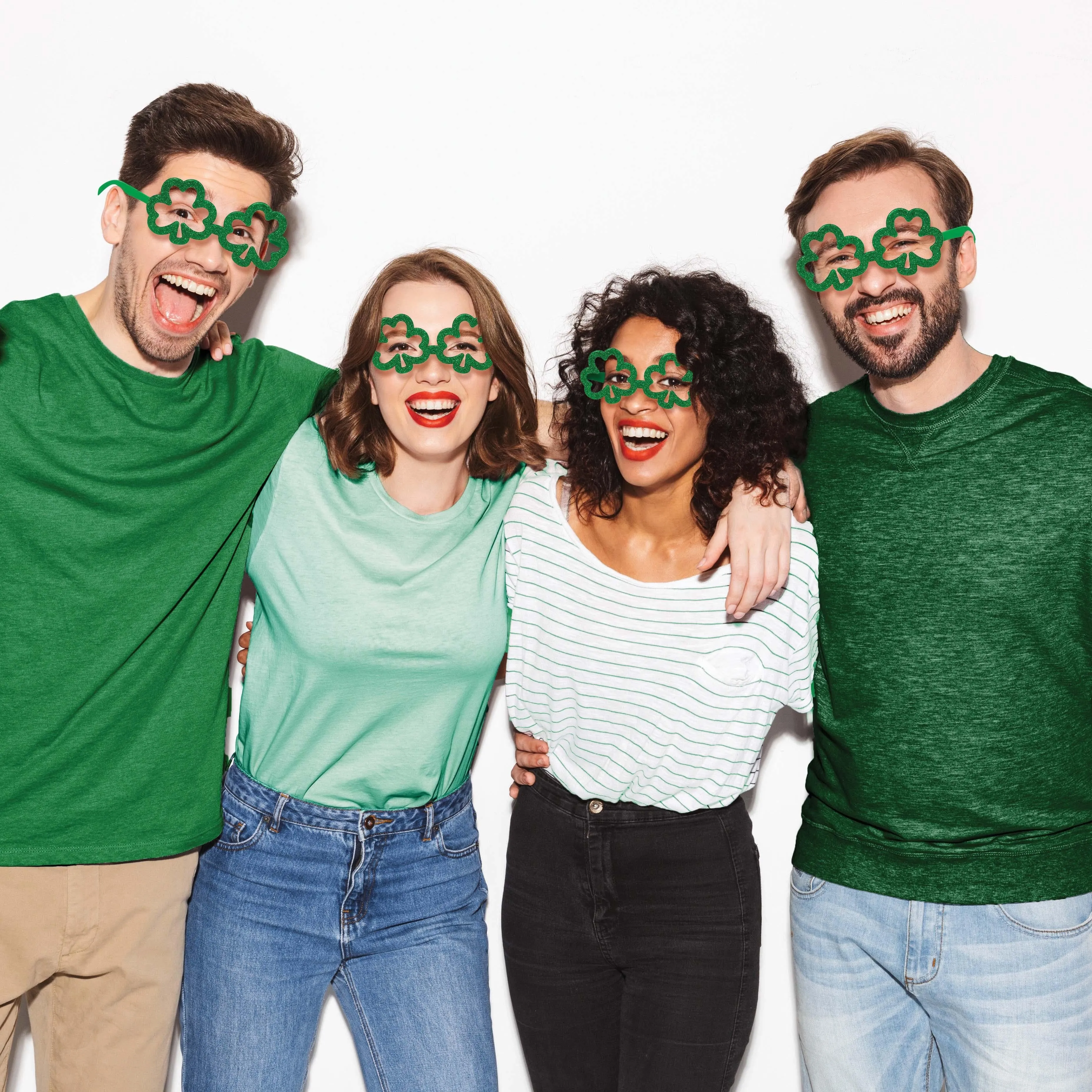 Bulk Shamrocks St. Pats Glasses Favor (12 per Case)