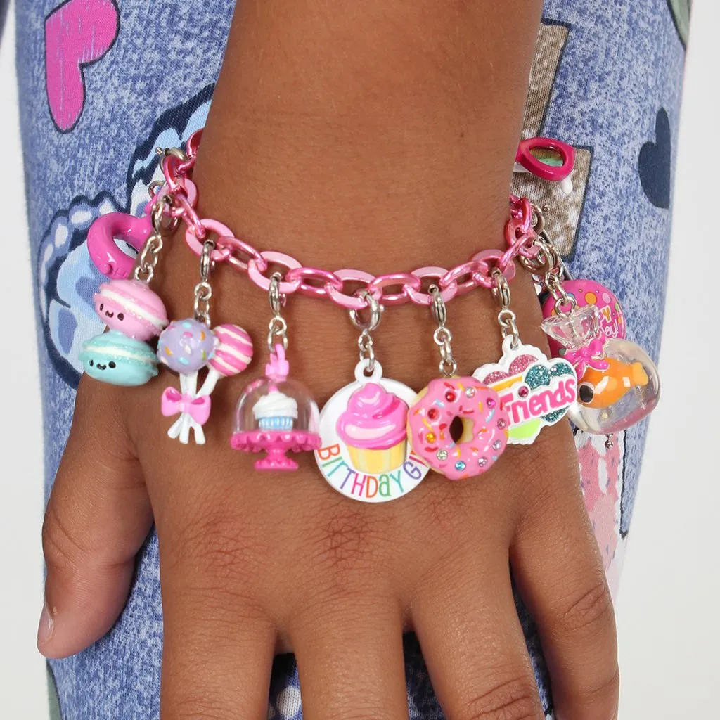 Charm It! Pink Chain Bracelet
