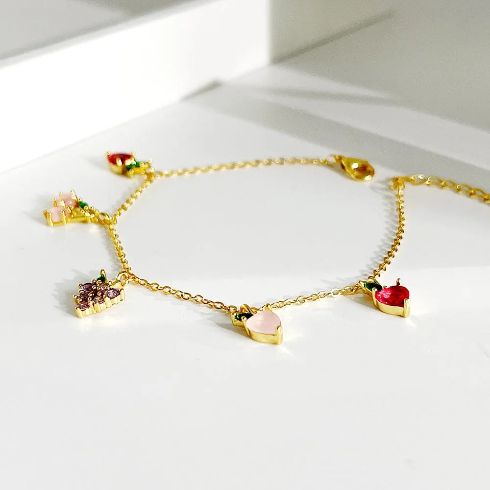 Colorful Crystal Fruits Bracelet