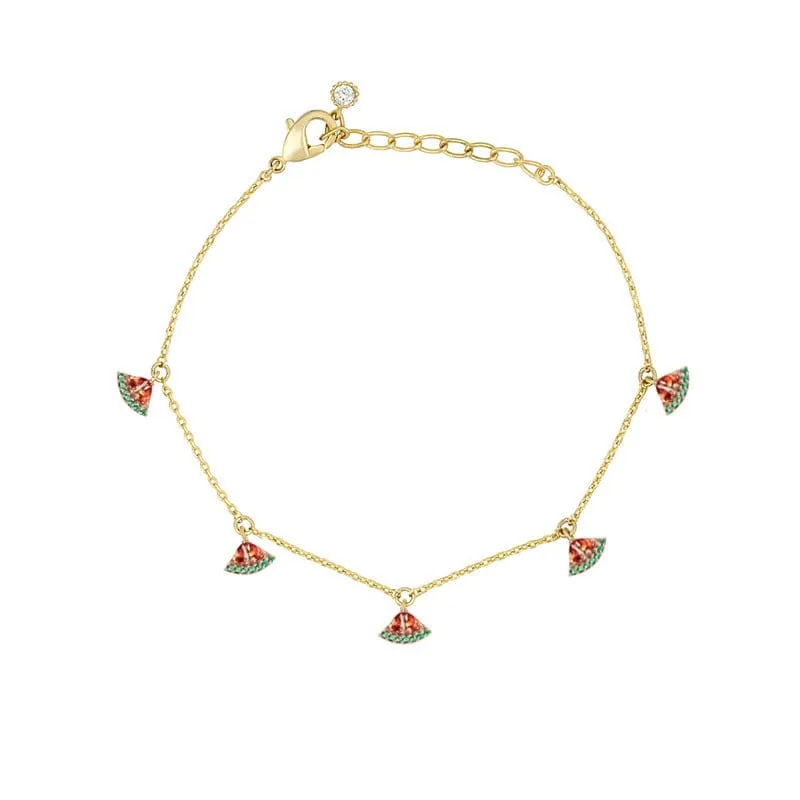 Colorful Crystal Fruits Bracelet