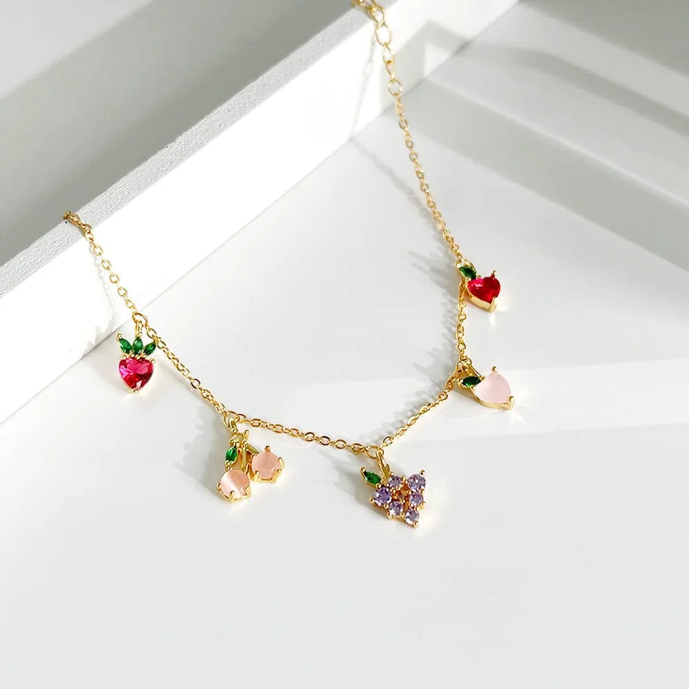 Colorful Crystal Fruits Bracelet