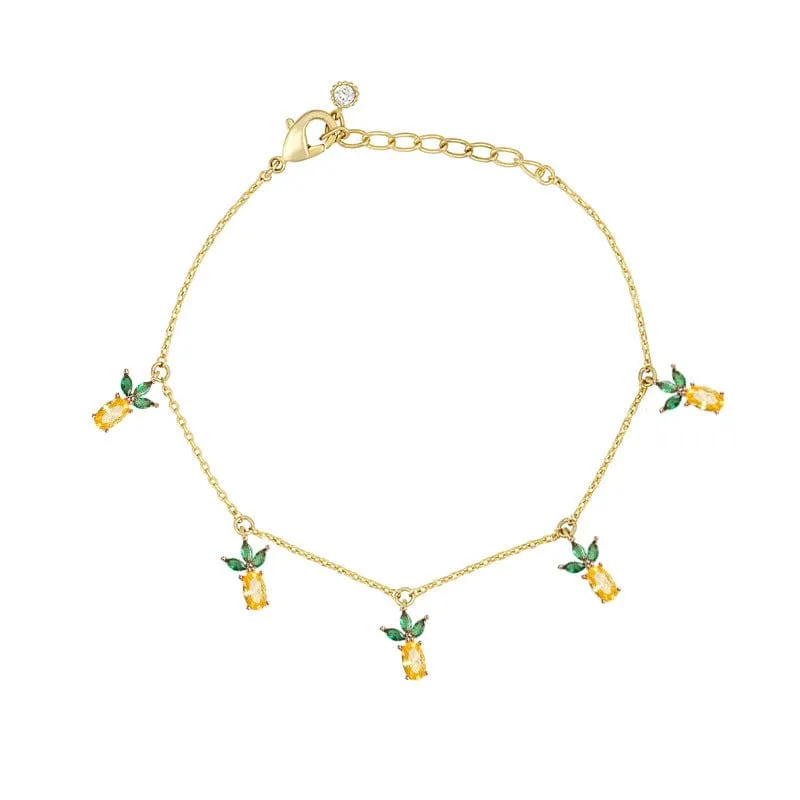Colorful Crystal Fruits Bracelet