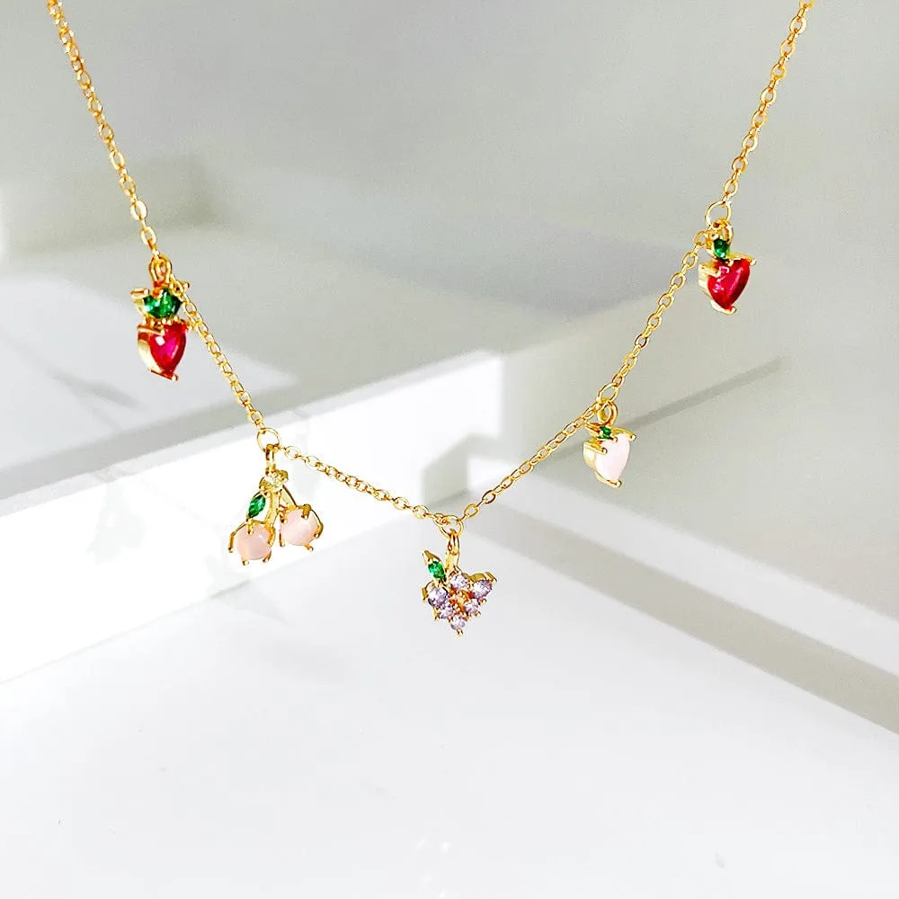 Colorful Crystal Fruits Bracelet