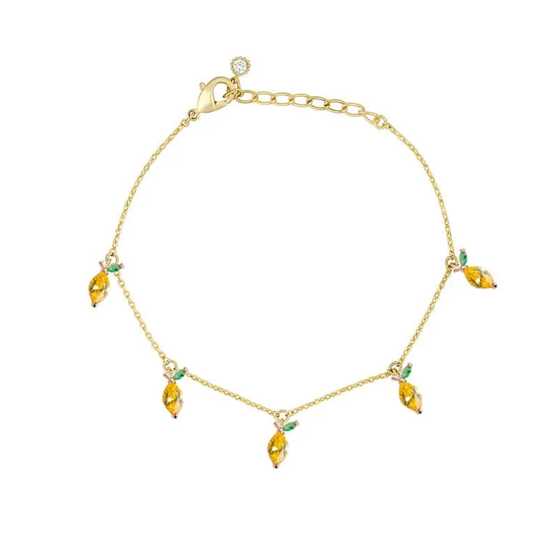 Colorful Crystal Fruits Bracelet