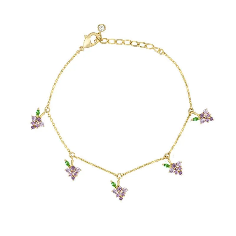 Colorful Crystal Fruits Bracelet
