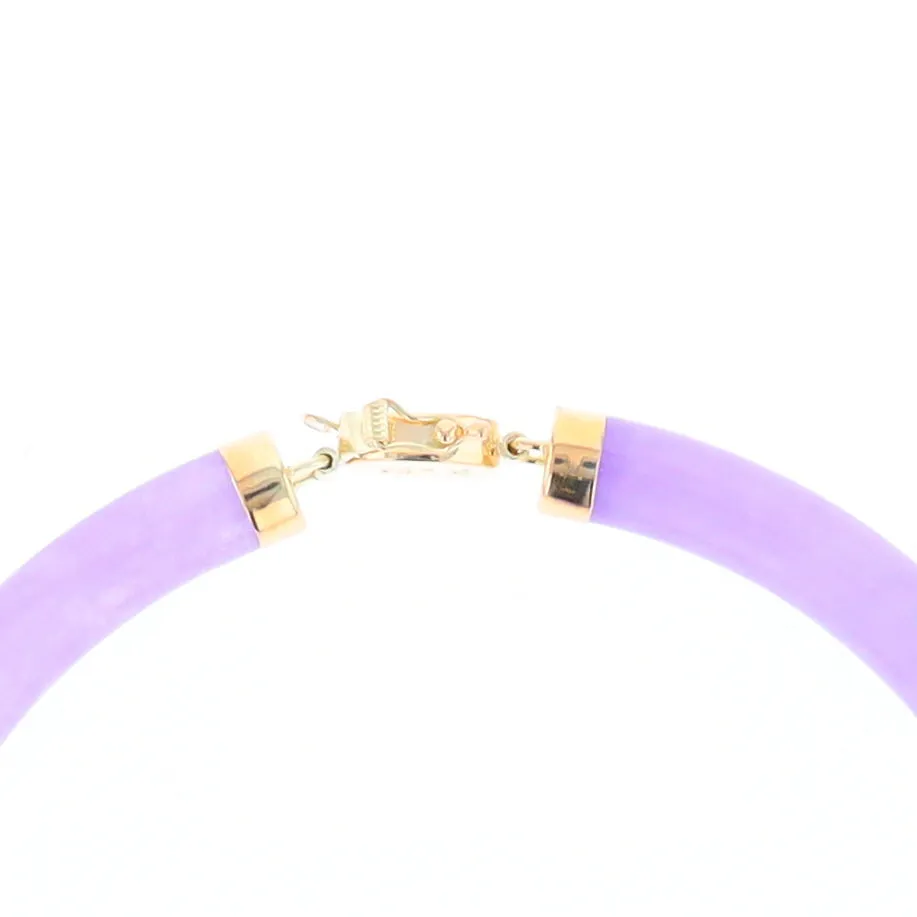 Jade Cylinder Link Asian Text Bracelet