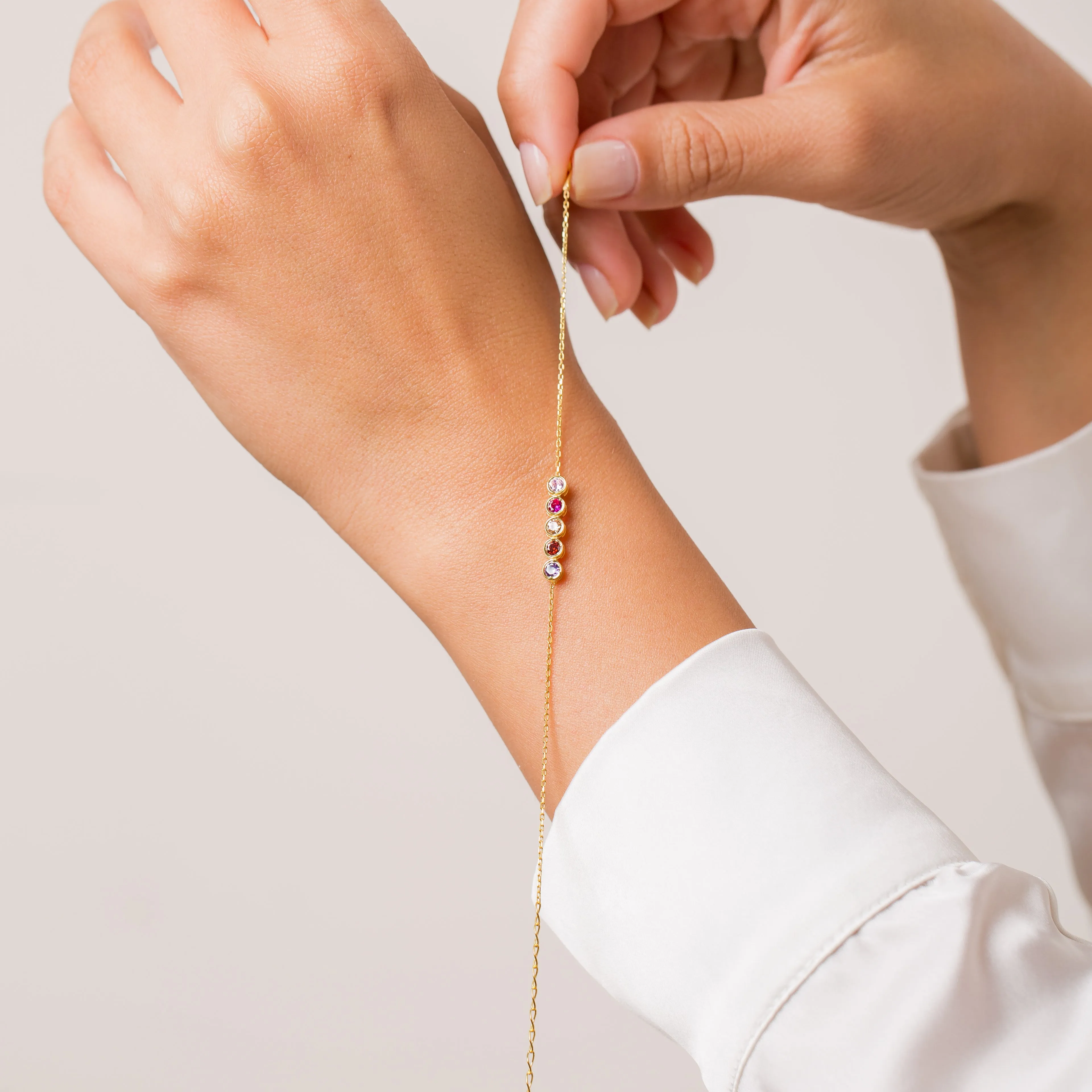 Letter and Birthstone Bracelet | Gift For Her | Gift For Mom