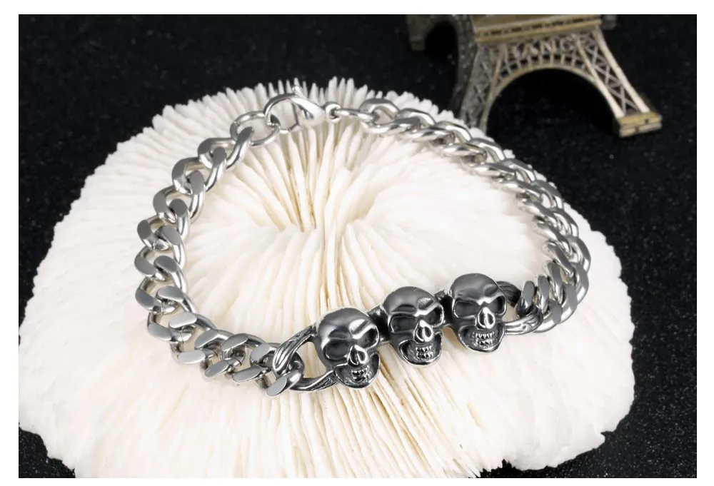 Men's Fashion Hip Hop Skull Bracelet