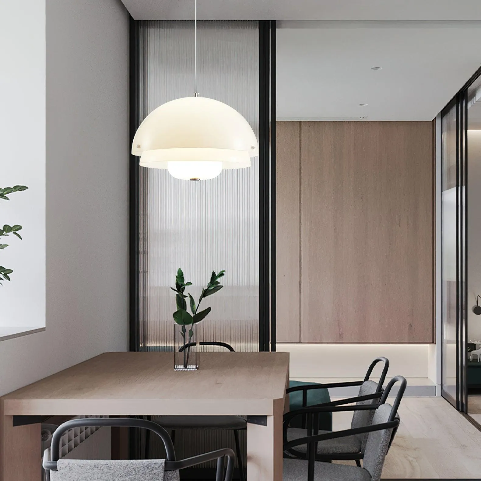Milk White Layer Pendant Lamp