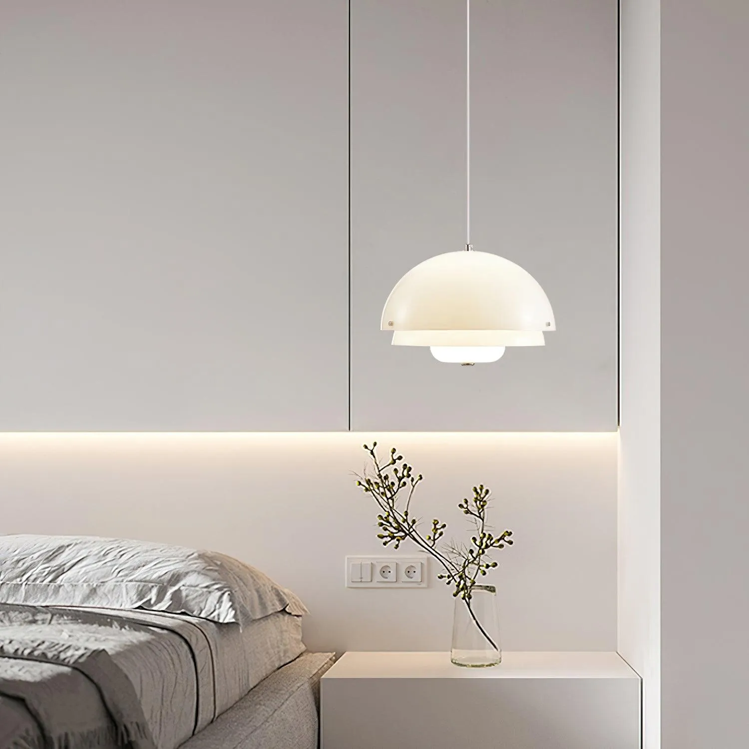 Milk White Layer Pendant Lamp