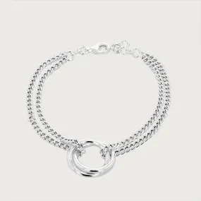 Molto Wave Dual Chain Bracelet