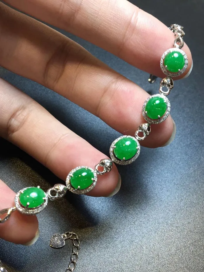 Natural Jade Bracelet Jadeite Bracelet NBT51