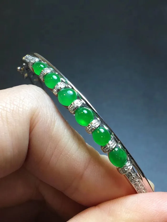Natural Jade Bracelet Jadeite Bracelet NBT82