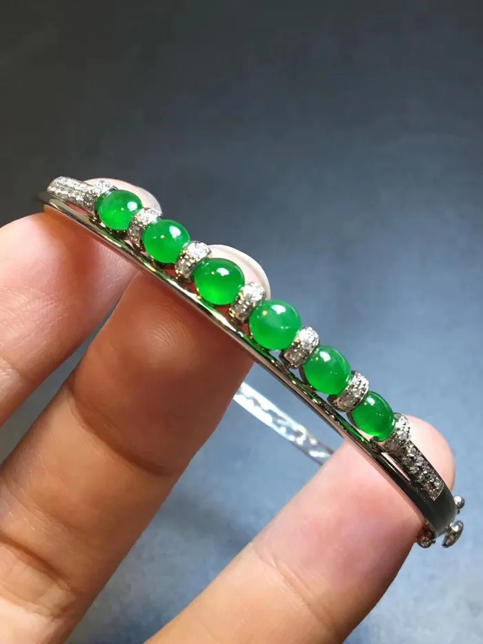 Natural Jade Bracelet Jadeite Bracelet NBT82