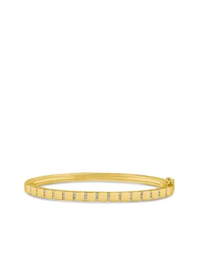 Pave CZ Stripe Bangle
