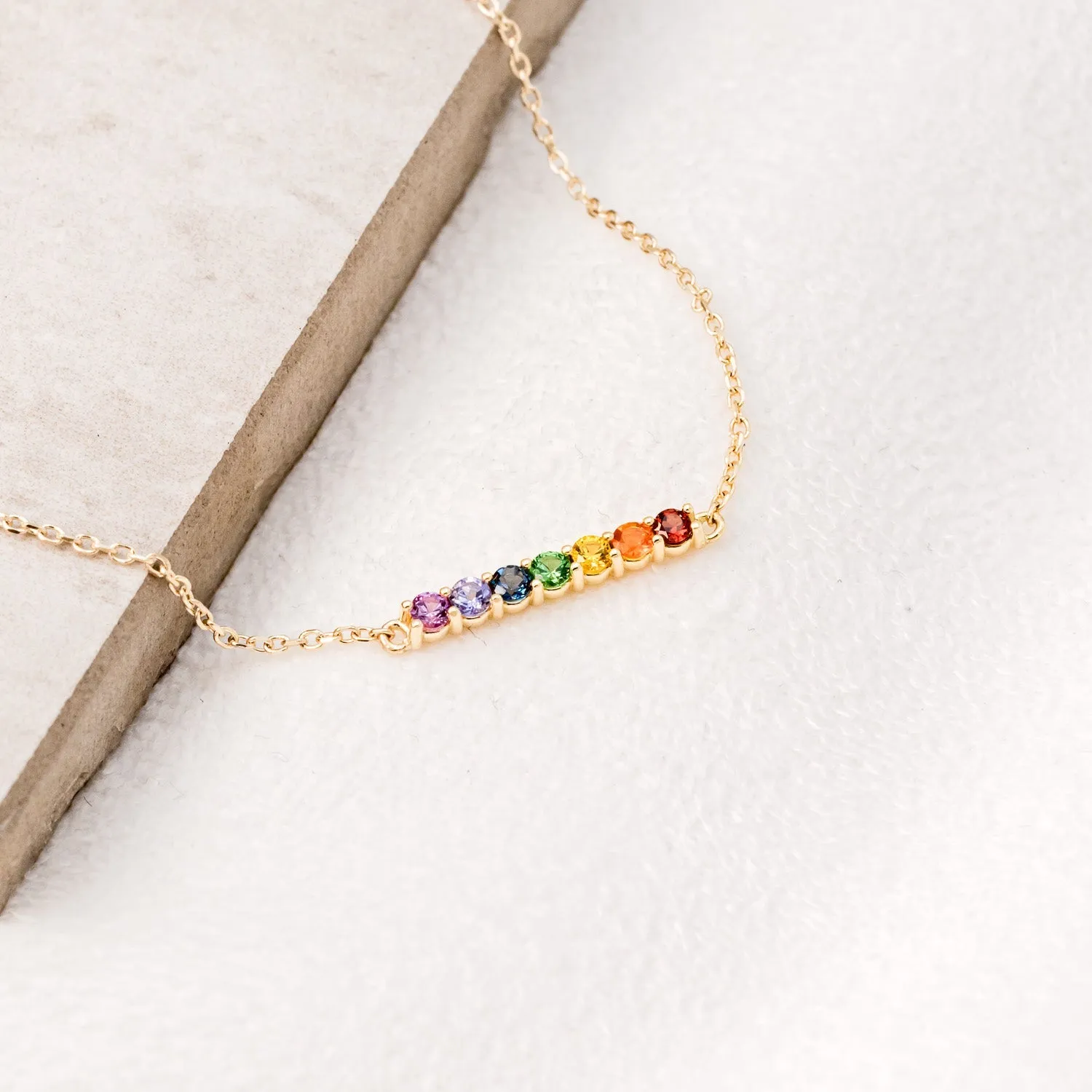 PRIDE MULTI-GEMSTONE BAR BRACELET