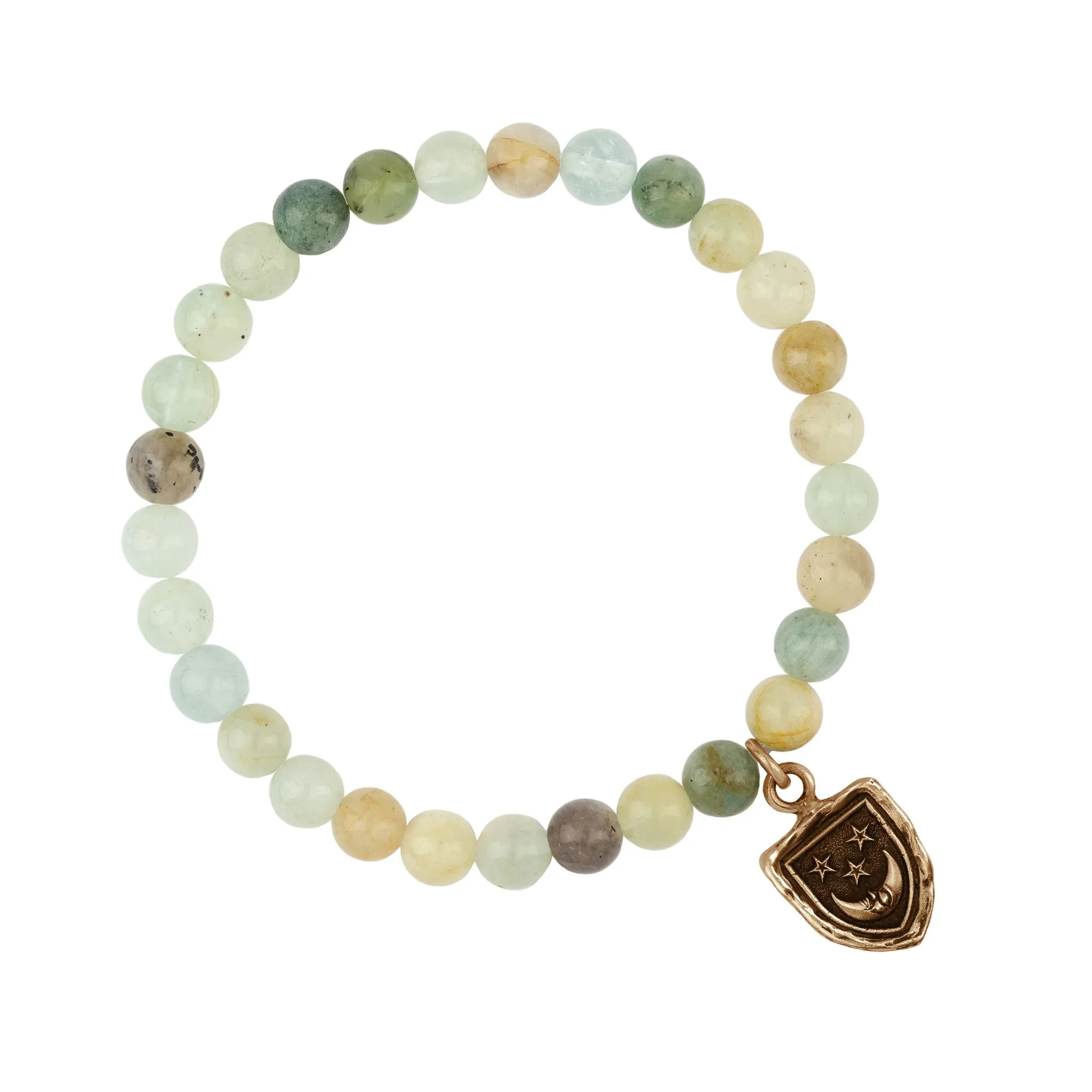 Reflective Appreciation Talisman Stretch Stone Bracelet