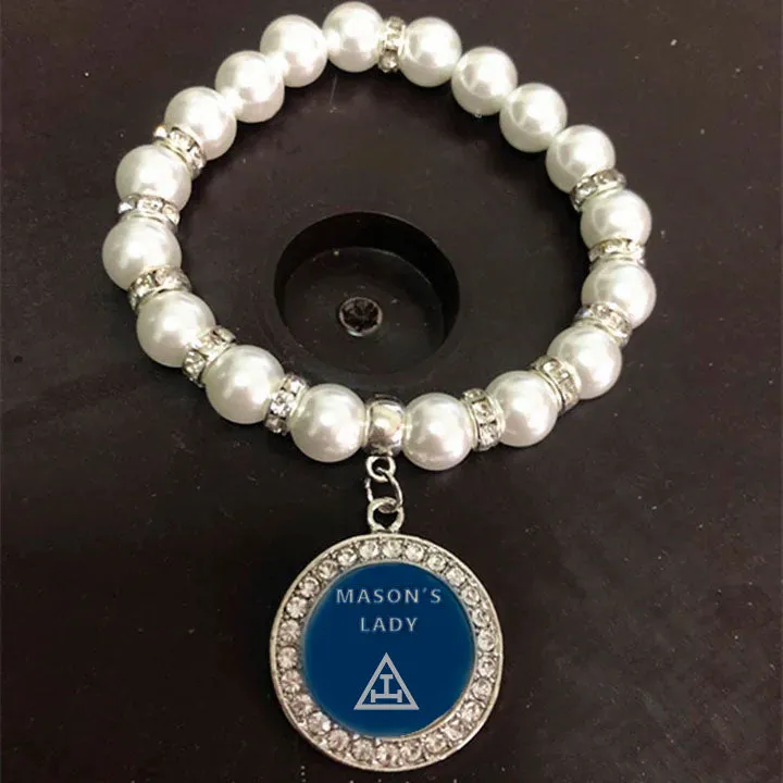 Royal Arch Chapter Bracelet - Gold and White