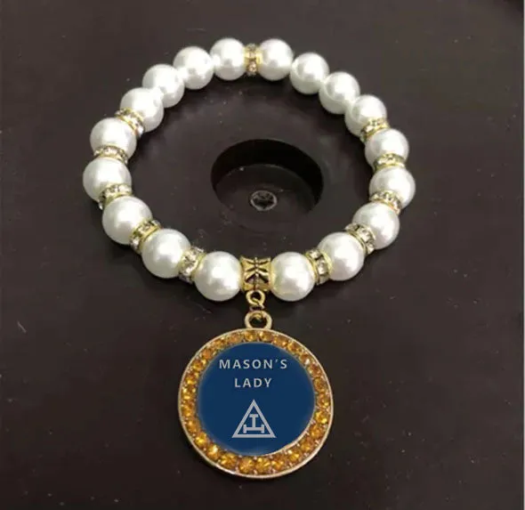 Royal Arch Chapter Bracelet - Gold and White
