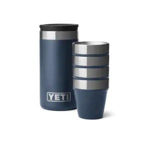 Shot Glasses - 4 Pack w/ Carrying Case - Navy