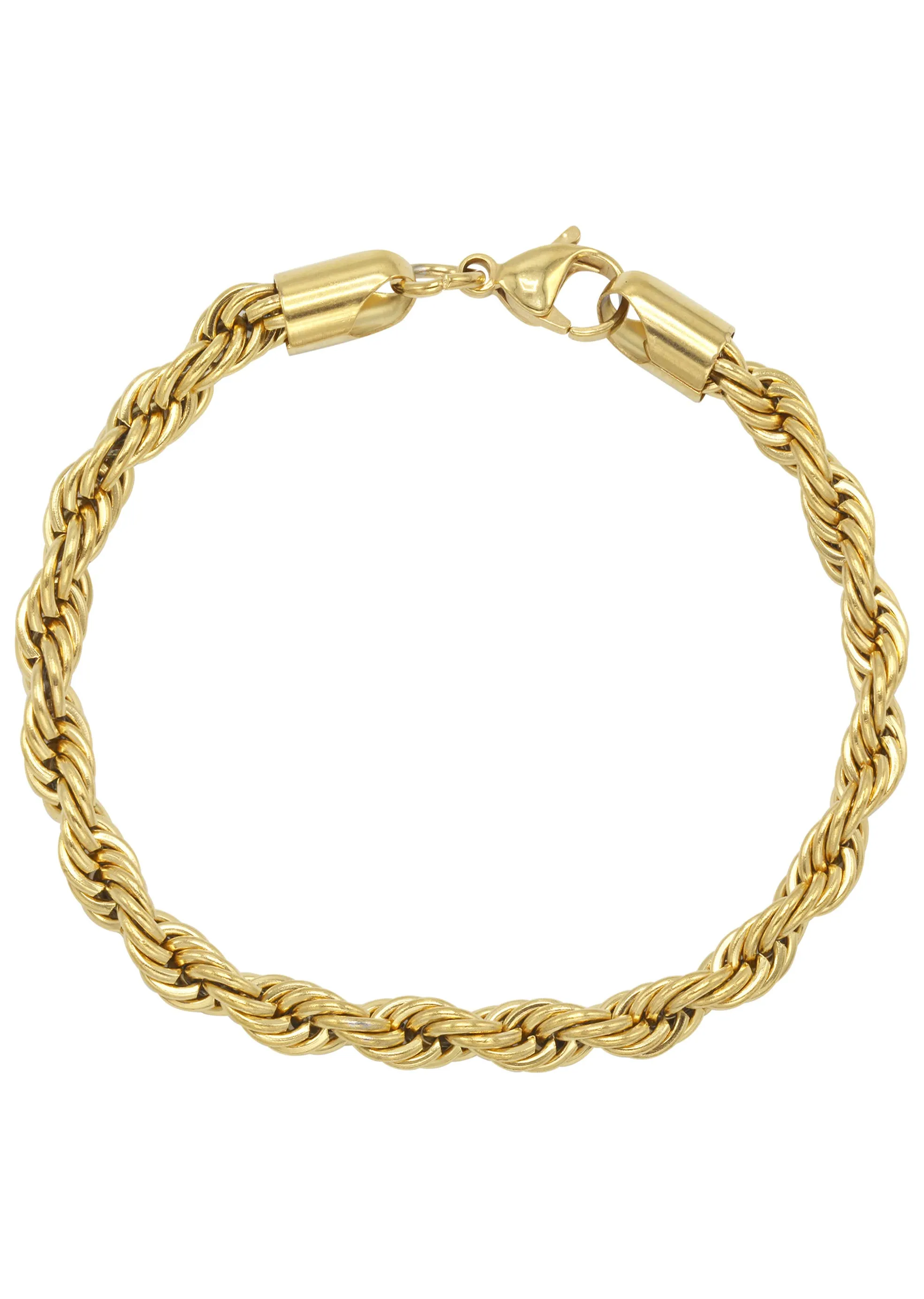 Solid Gold Rope Chain & Bracelet ( 6 Mm )