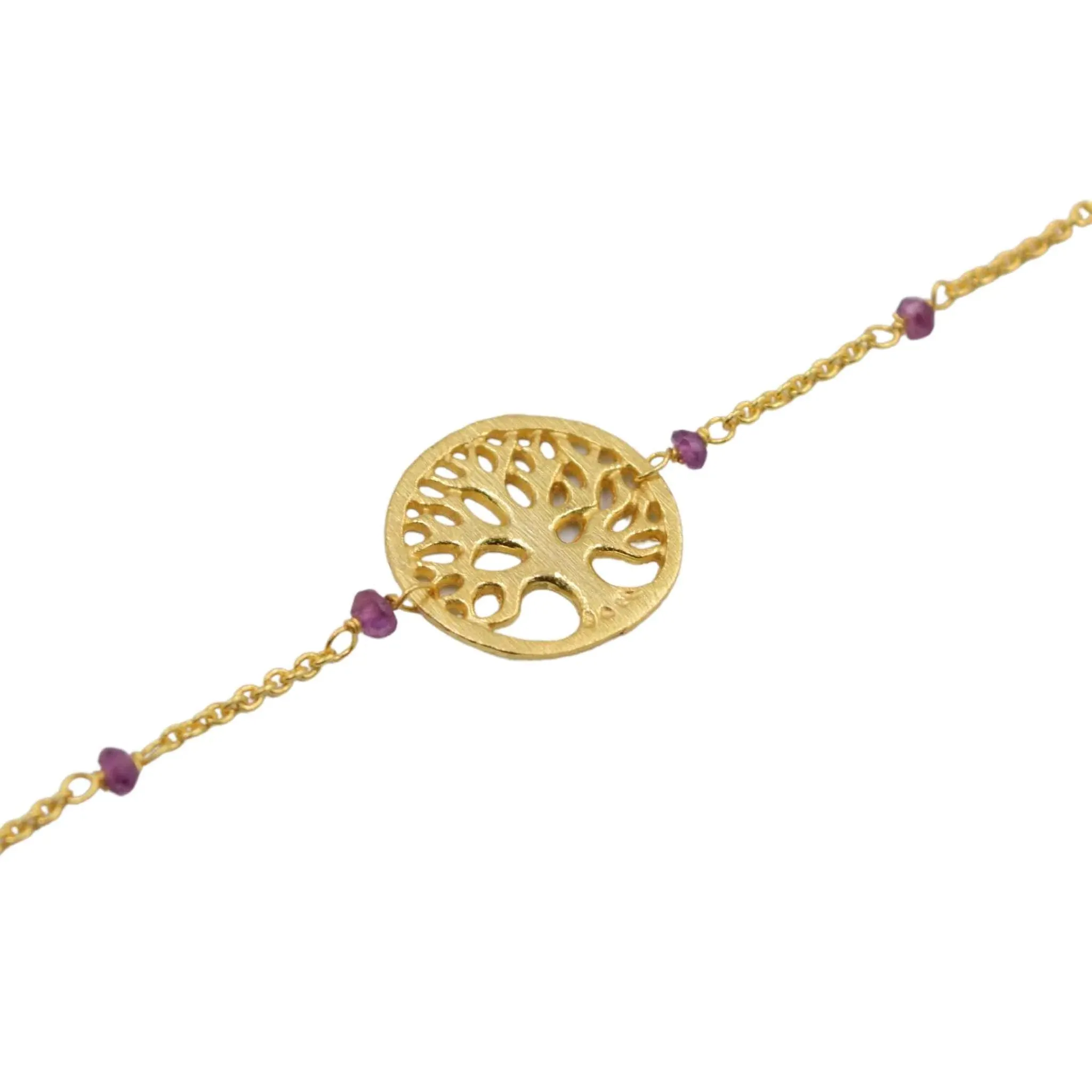 Tree of Life Bracelet | Garnet