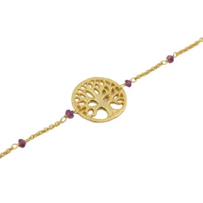 Tree of Life Bracelet | Garnet