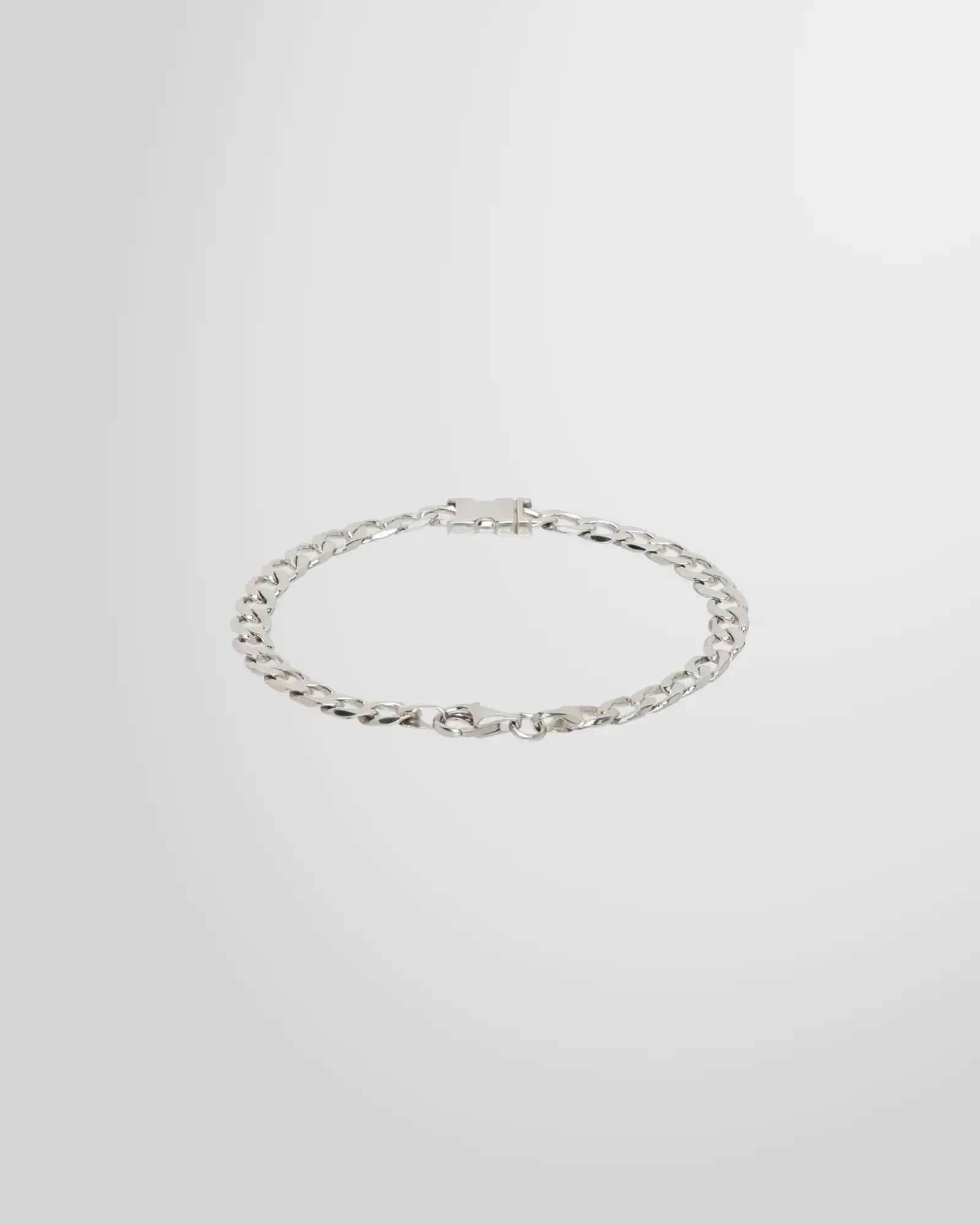 Unity Curb Silver Chain Bracelet