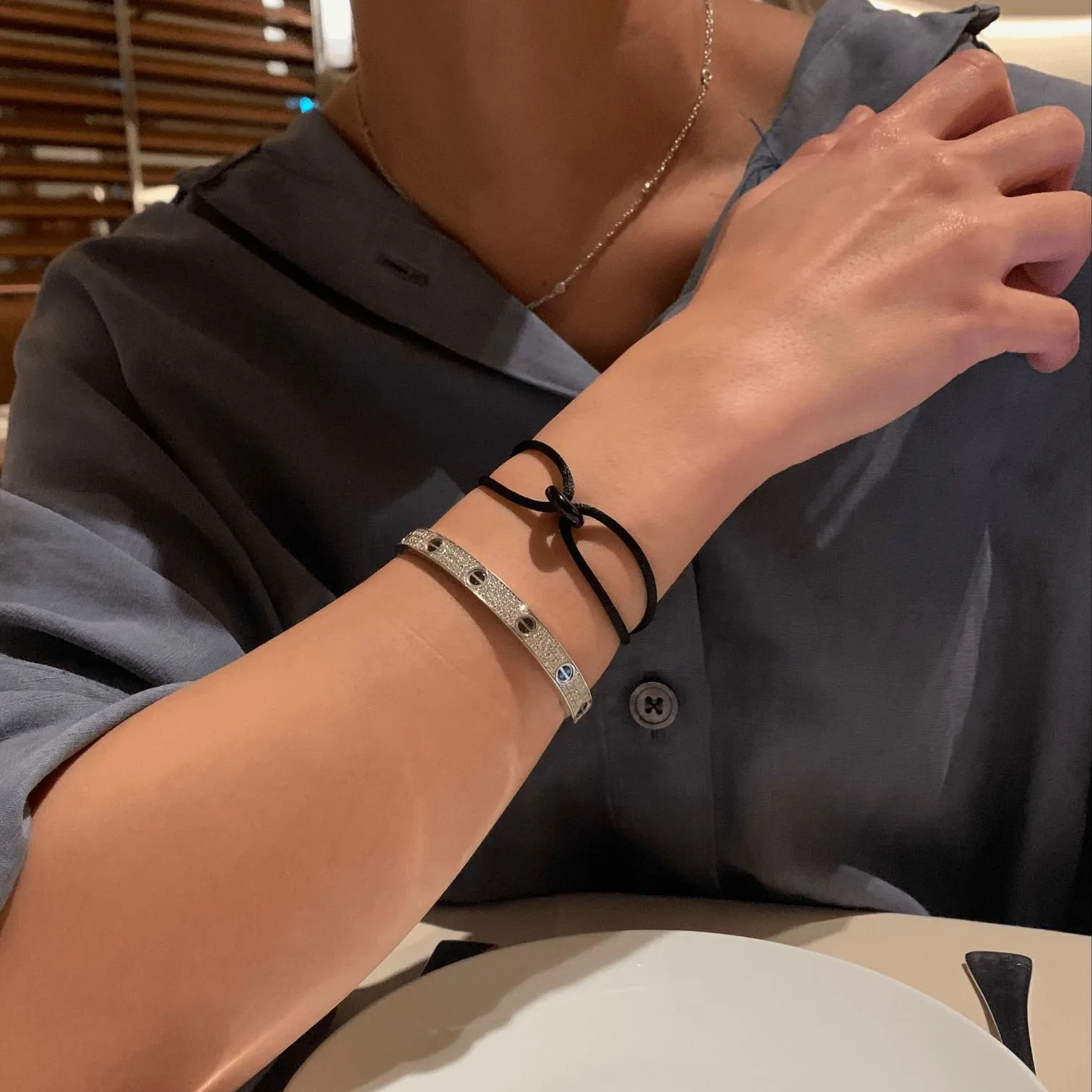 Wecord Black Soho Cord Bracelet