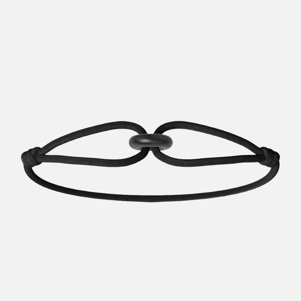 Wecord Black Soho Cord Bracelet