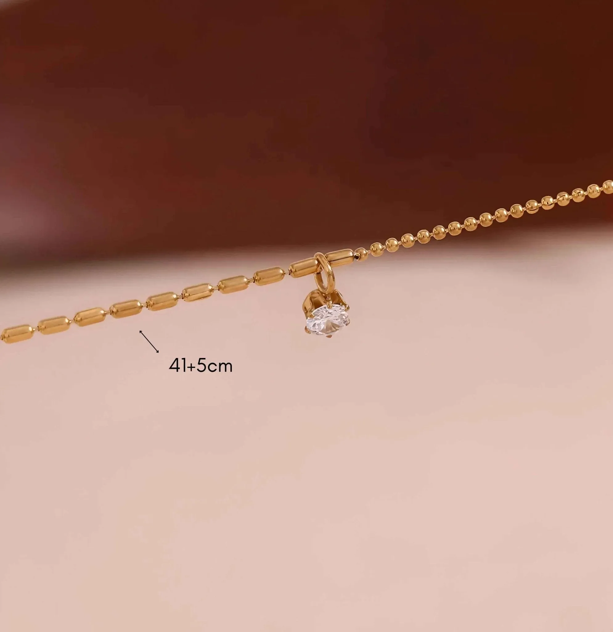 Zircon Bead Necklace for Women