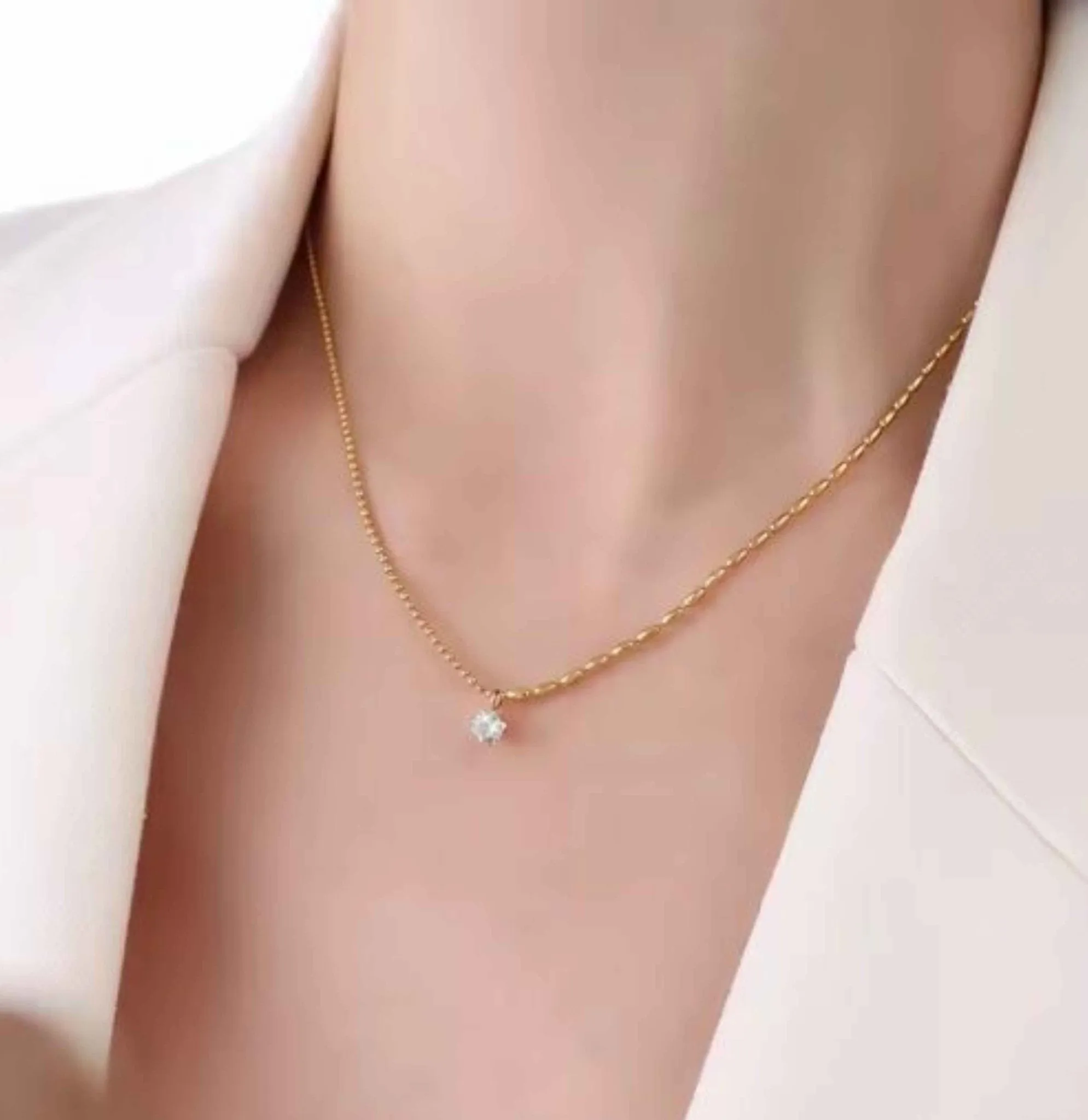 Zircon Bead Necklace for Women