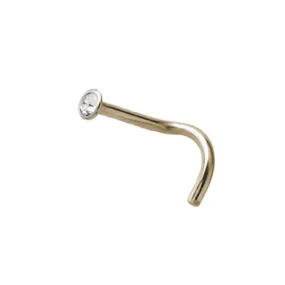 Zircon Gold Nostril Jewelled