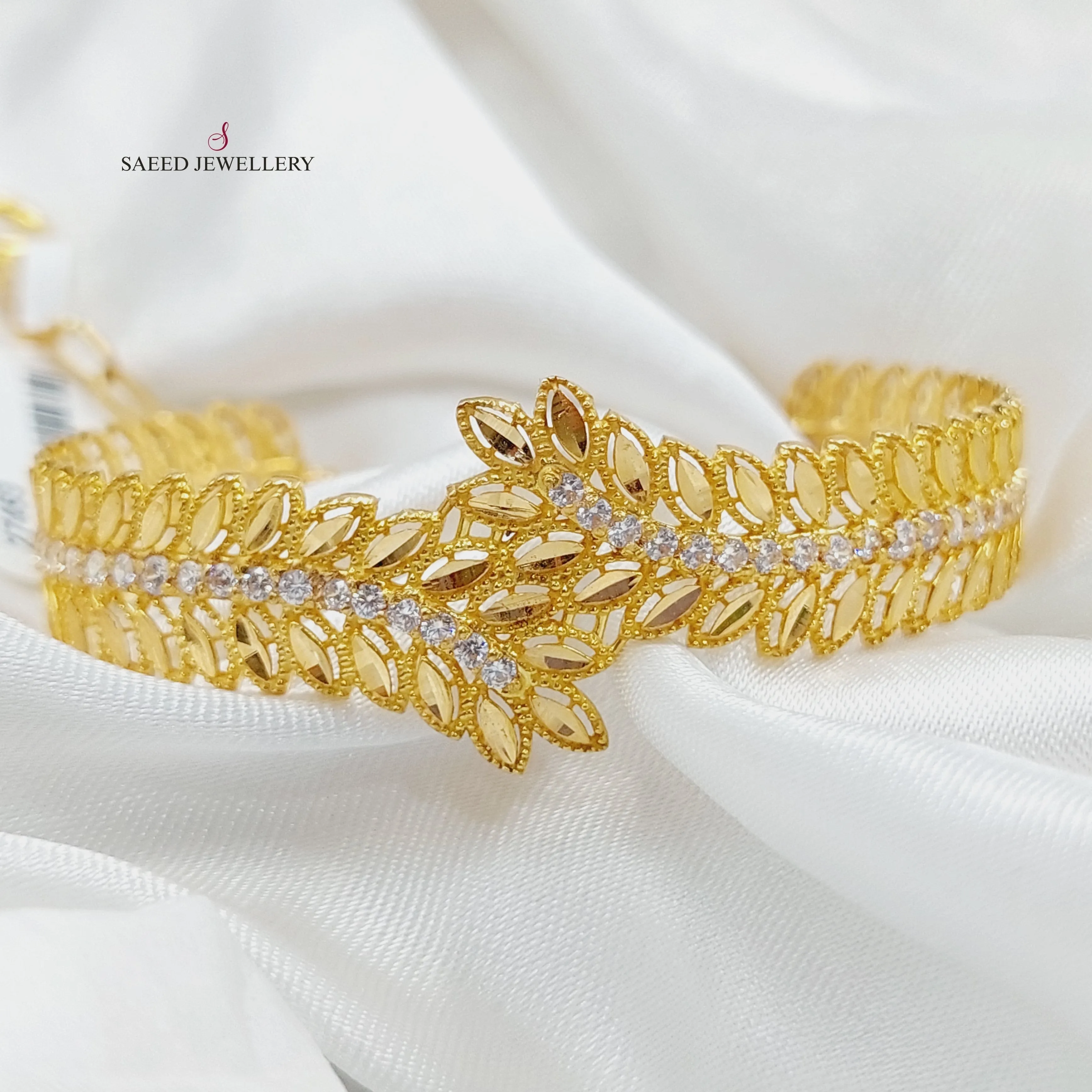Zircon Studded Spike Bracelet